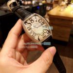Replica Franck Muller Crazy Hours Diamond Dial Rose Gold Men's Watch